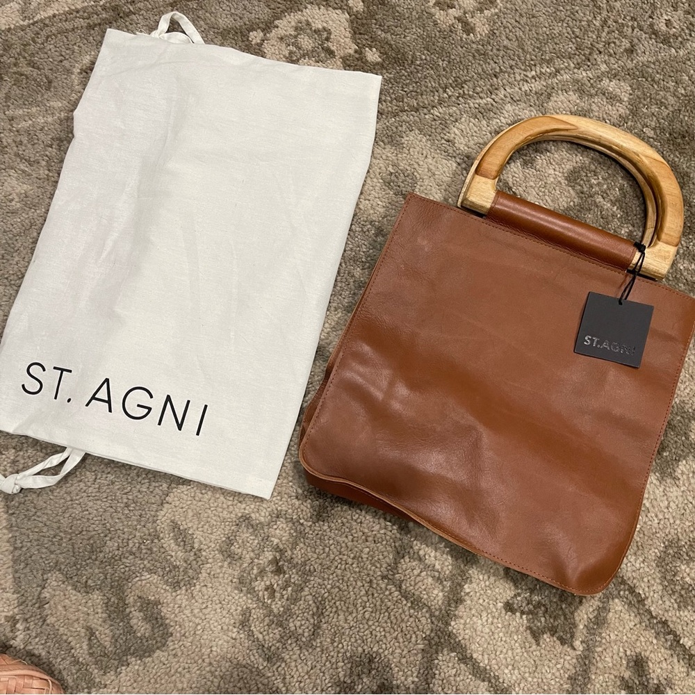 St. Agni Tan Leather Bag - Picture 3 of 7